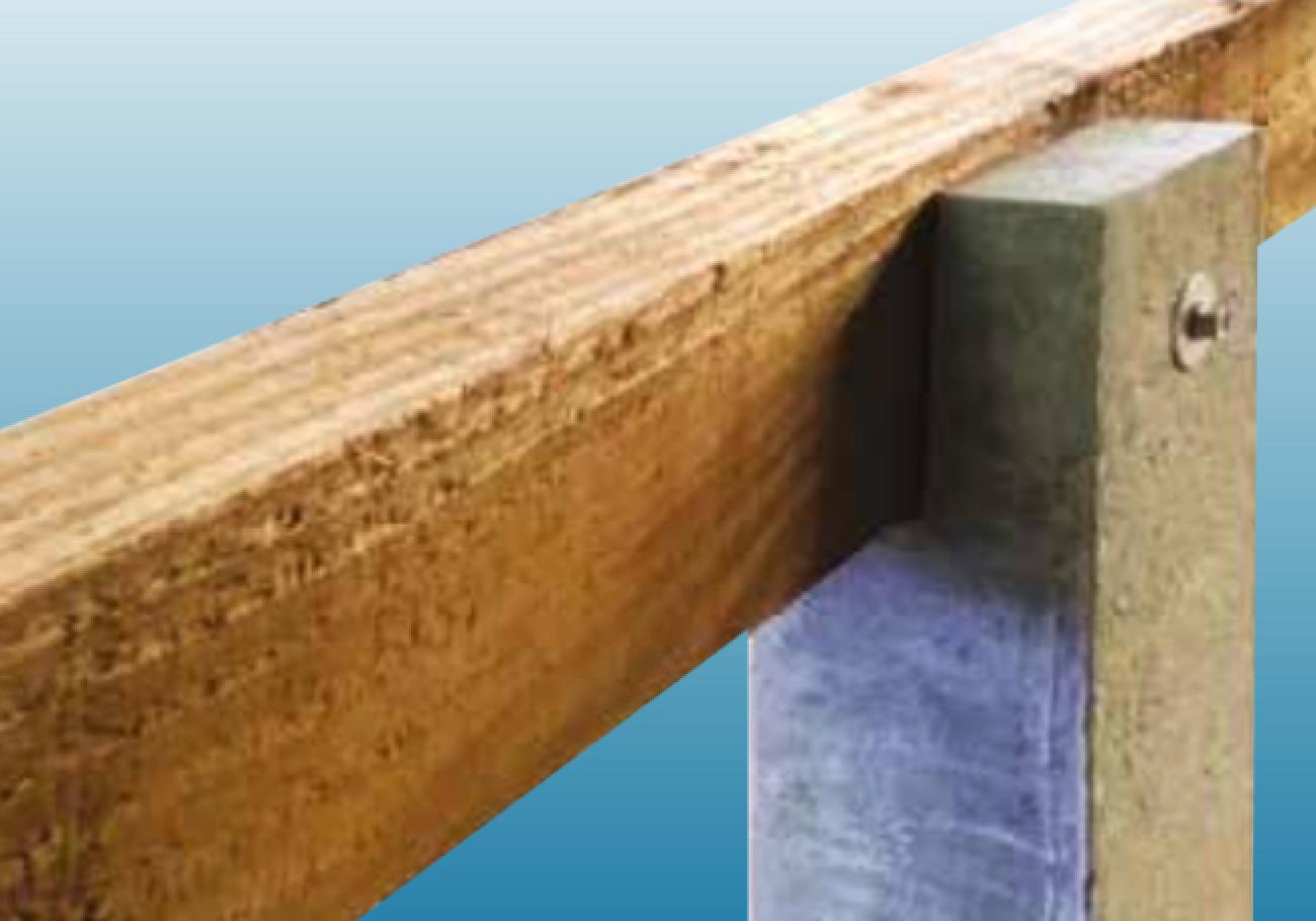 100mm Concrete Deck Post