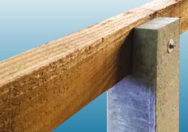 100mm Concrete Deck Post