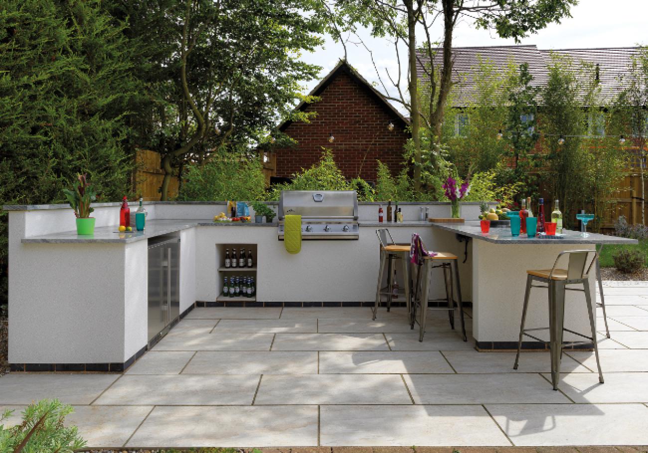 Pavestone Dolomite Dust Porcelain Paving Slabs 1000x500mm
