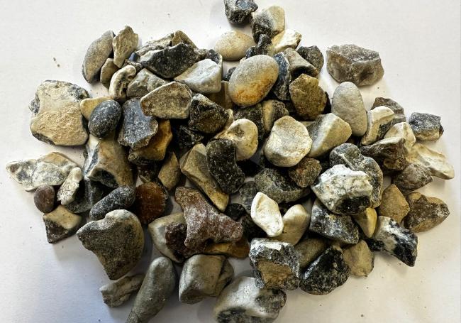 20mm Black and White Flint