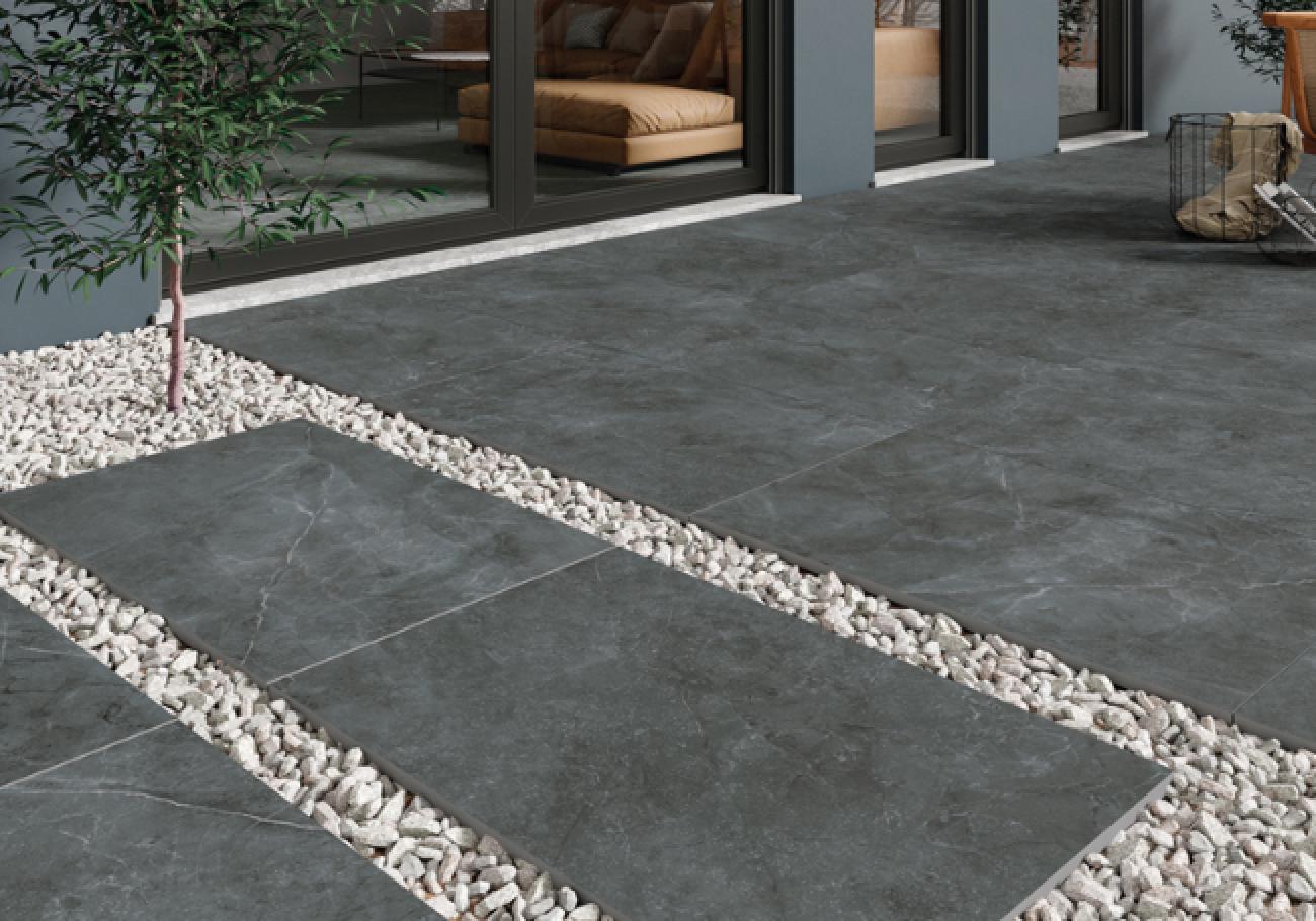 Pavestone Amalfi Anthracite Porcelain Paving 900x600mm Pavestone Amalfi Anthracite Porcelain Paving 900x600mm