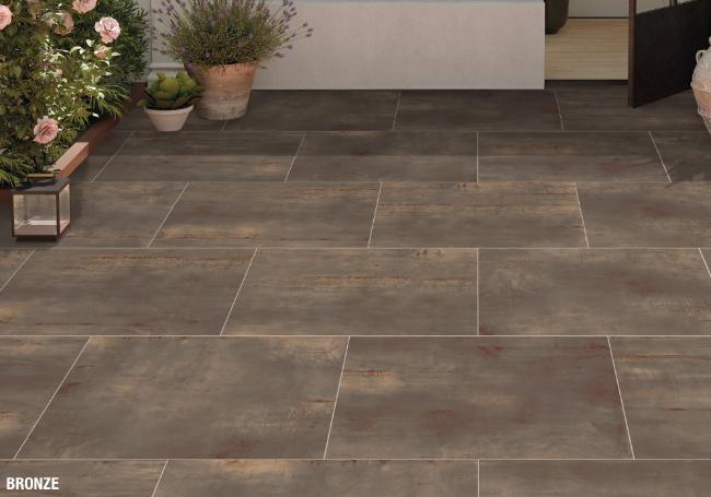 Bradstone Metallics Porcelain Paving Slabs 900x600mm