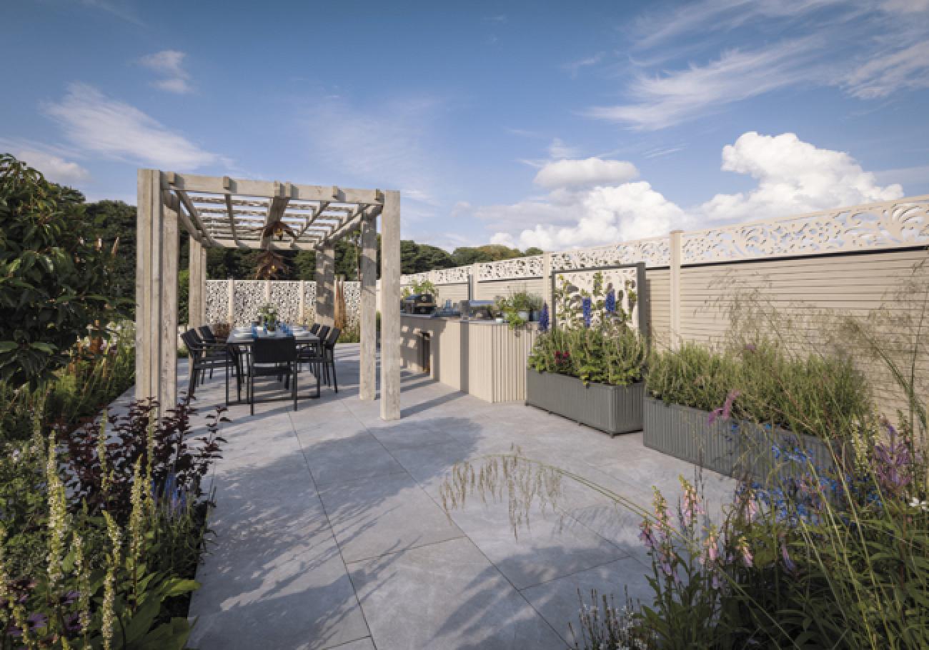 Pavestone Amalfi Gris Porcelain Paving Slabs 900x600mm