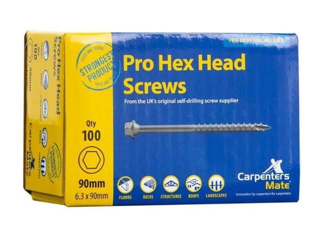 Carpenters Mate Pro Hex Head Screws