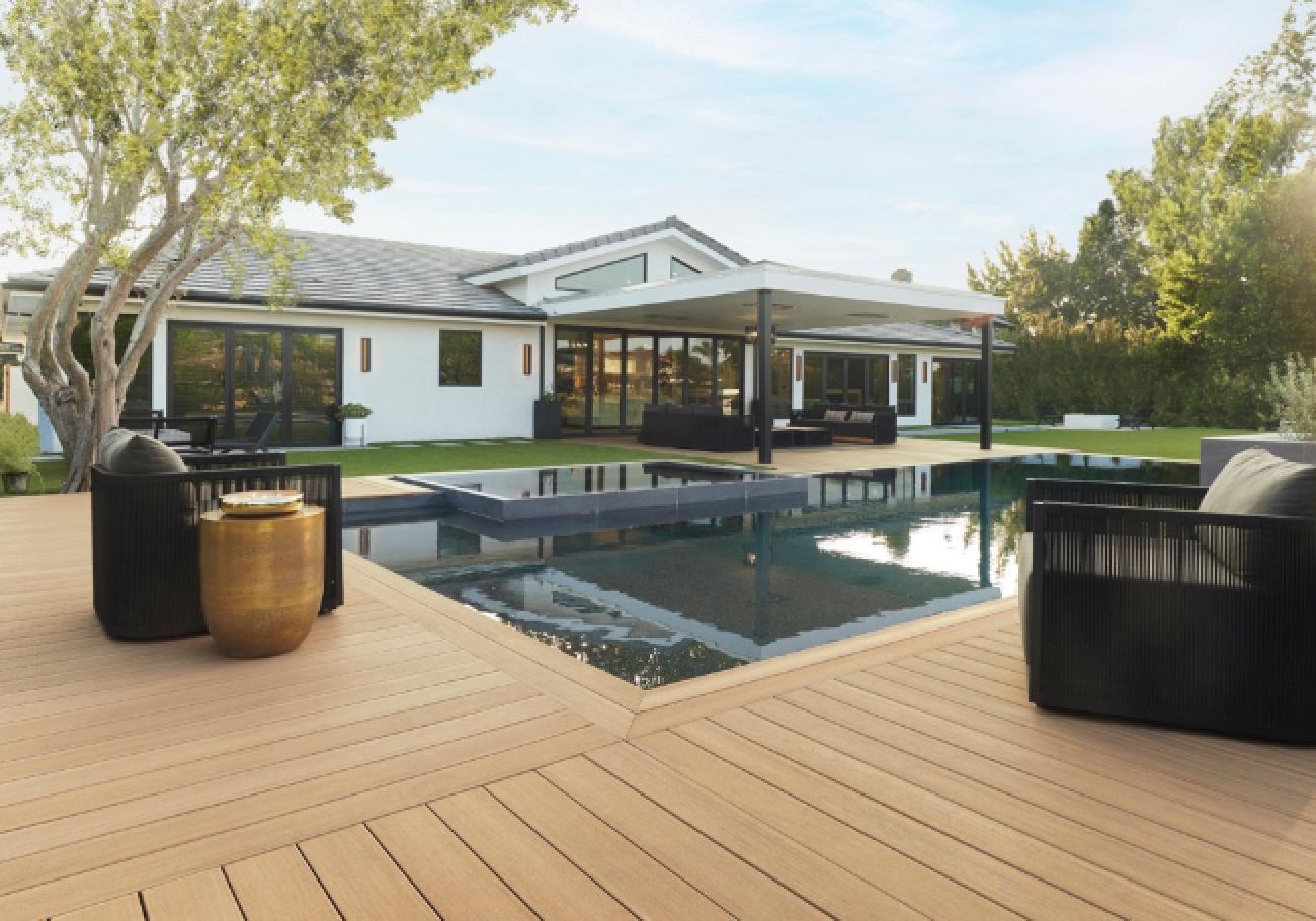 Composite Prime Elements Composite Decking Weathered Teak Composite Prime Elements Composite Decking Weathered Teak