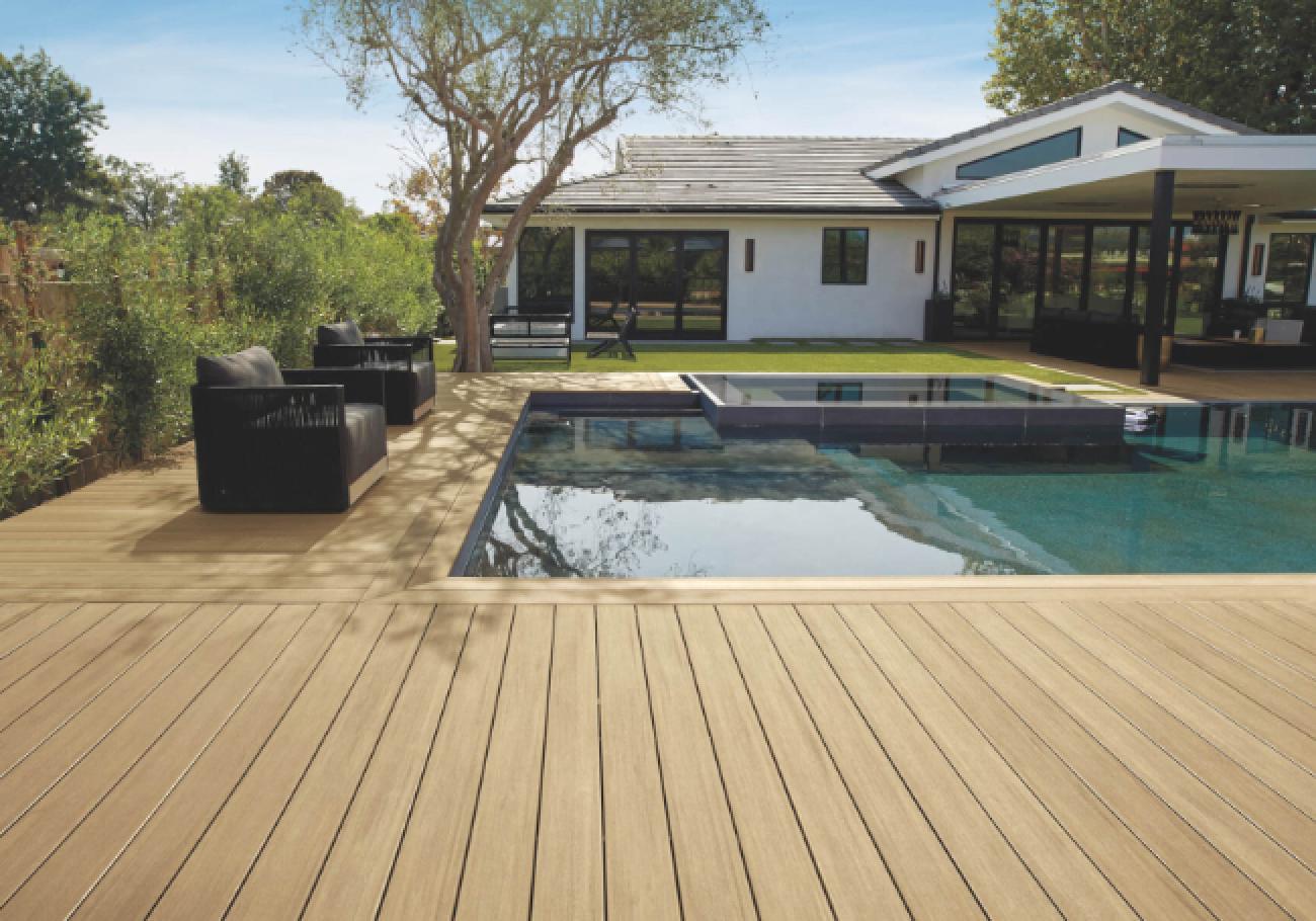 Composite Prime Elements Composite Decking Boards Weathered Teak