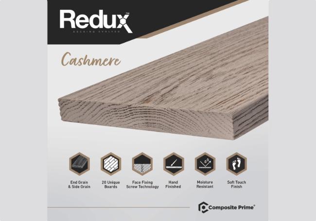 Composite Prime Redux Composite Decking Boards Cashmere 