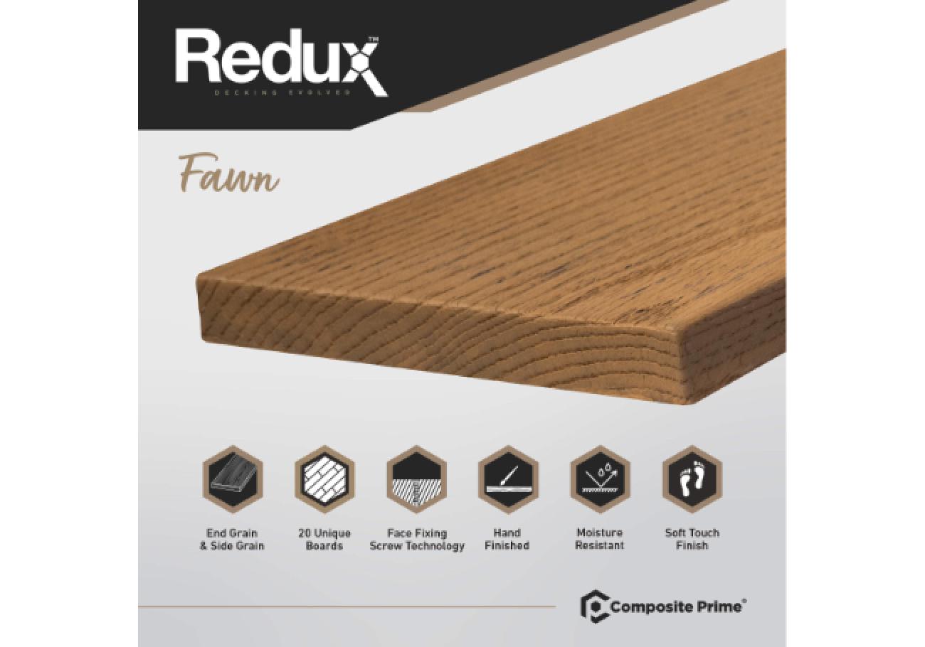 Composite Prime Redux Composite Decking Boards Fawn