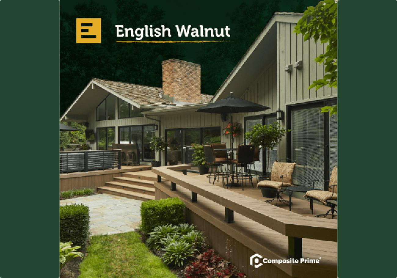 Composite Prime Elements Composite Decking Boards English Walnut