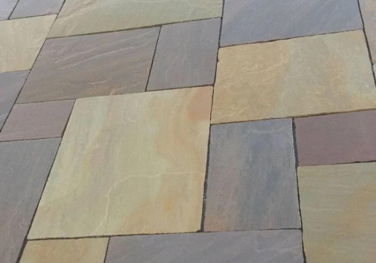 Bradstone Imperial Blended Green Sandstone Paving Pack 19.5m² 