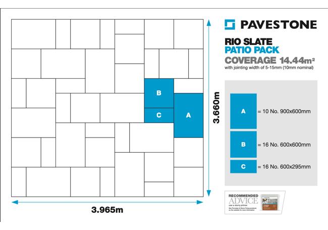 Pavestone Rio Slate 14.44m² Pack