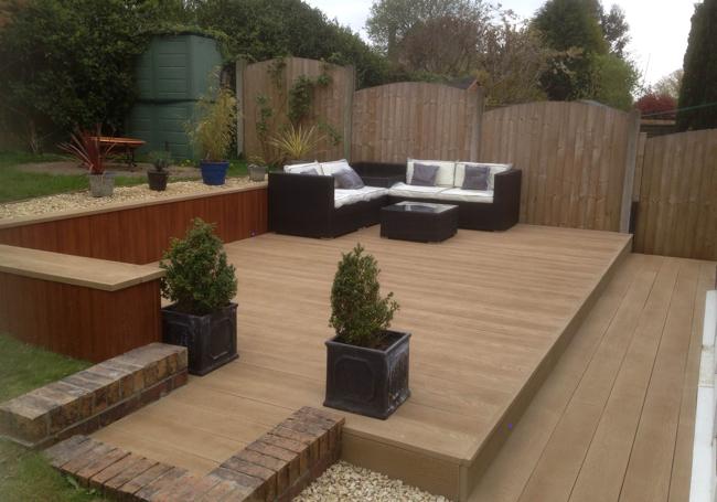 Millboard Enhance Grain Composite Decking Golden Oak