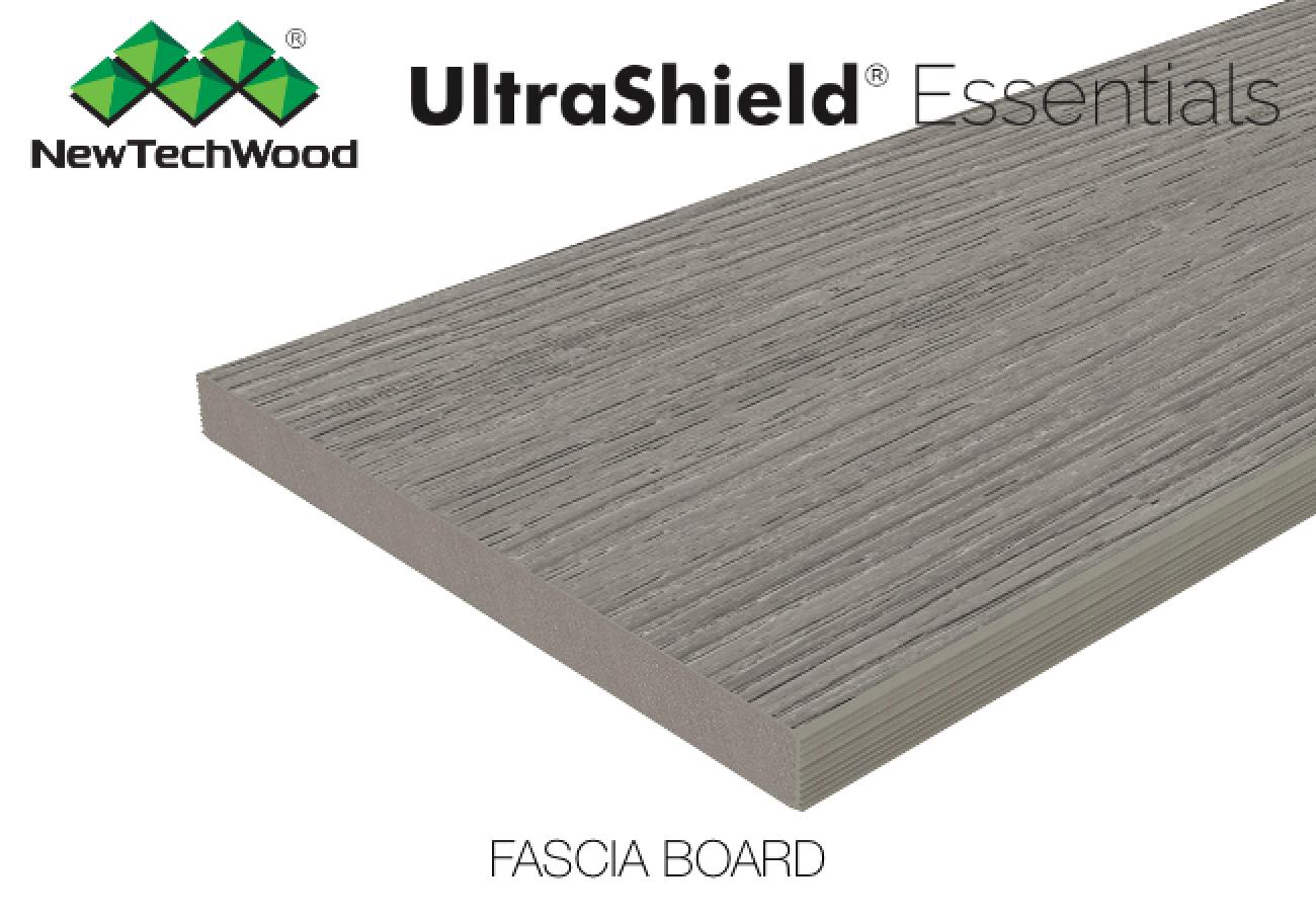 NewTechWood UltraShield Essentials Composite Decking Boards Coastal Grey