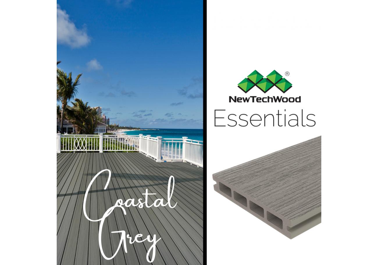NewTechWood UltraShield Essentials Composite Decking Boards Coastal Grey