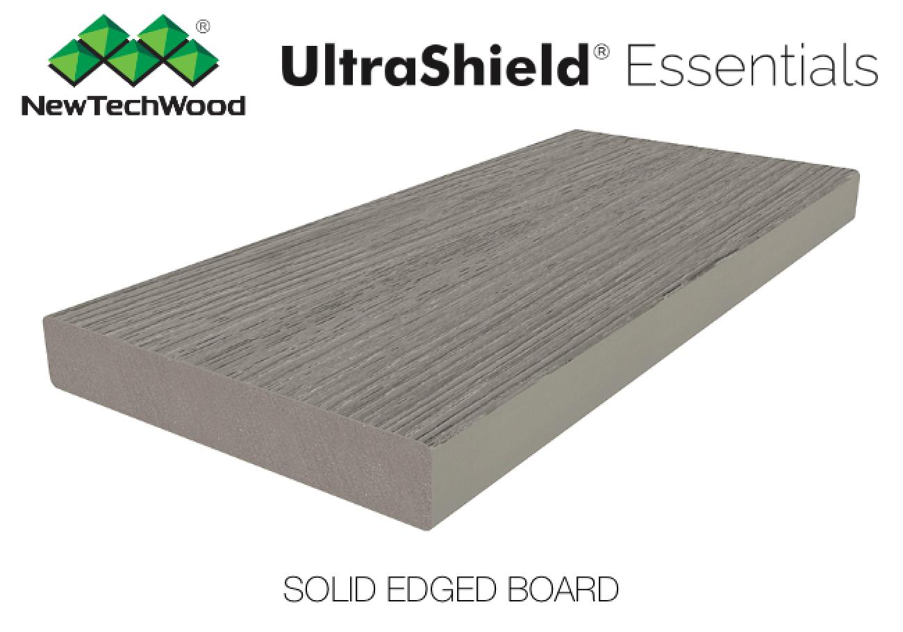 NewTechWood UltraShield Essentials Composite Decking Boards Coastal Grey