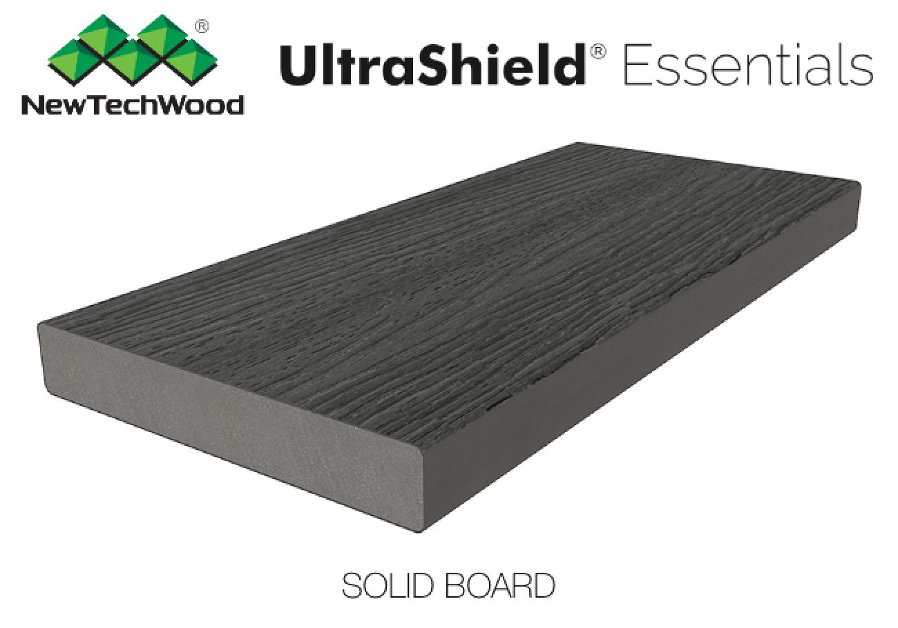 NewTechWood UltraShield Essentials Composite Decking Boards Silver Grey