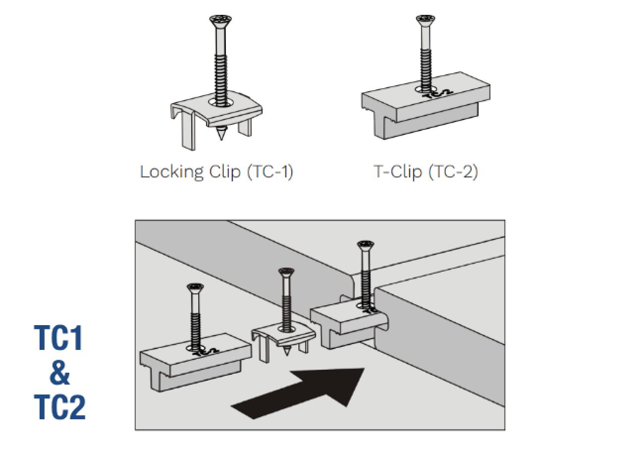 NewTechWood Composite Decking Fixing Clips 