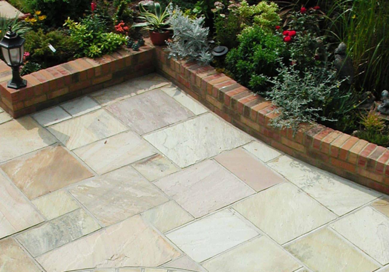 AWBS Desert Sand Sandstone Single Paving Slabs