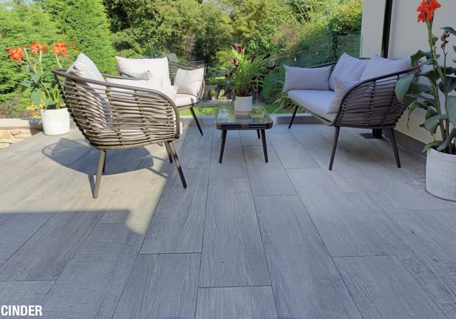 Pavestone Deckwood Porcelain Paving 1200x295mm