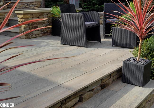 Pavestone Deckwood Porcelain Paving 1200x295mm