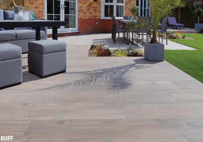 Pavestone Deckwood Porcelain Paving 1200x295mm