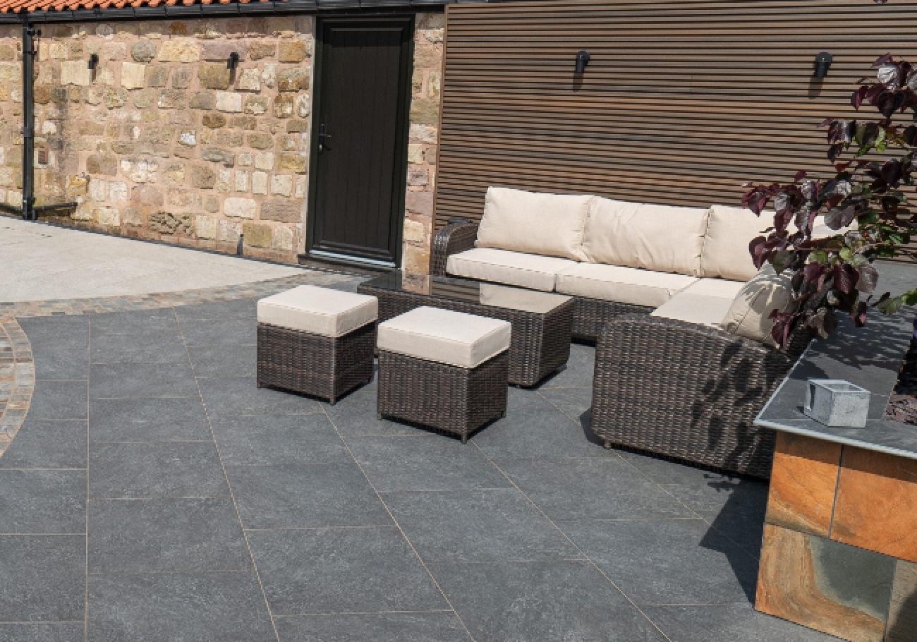 Talasey Cava Quartz Lustre Porcelain Paving Slabs 900x600mm