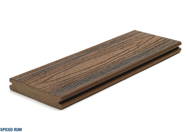 Trex Transcend Composite Decking Boards Spiced Rum