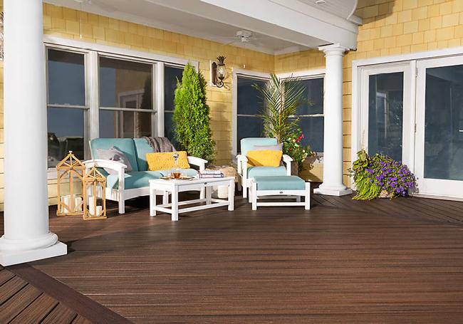 Trex Transcend Composite Decking Boards Spiced Rum