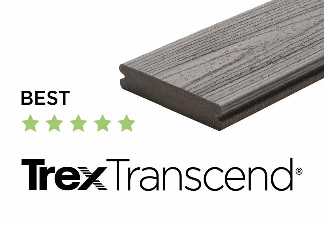 Trex Transcend Composite Decking Boards Lava Rock