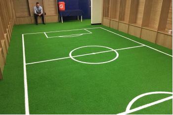 Artificial Grass is a Winner for Oxford United’s Changing Rooms