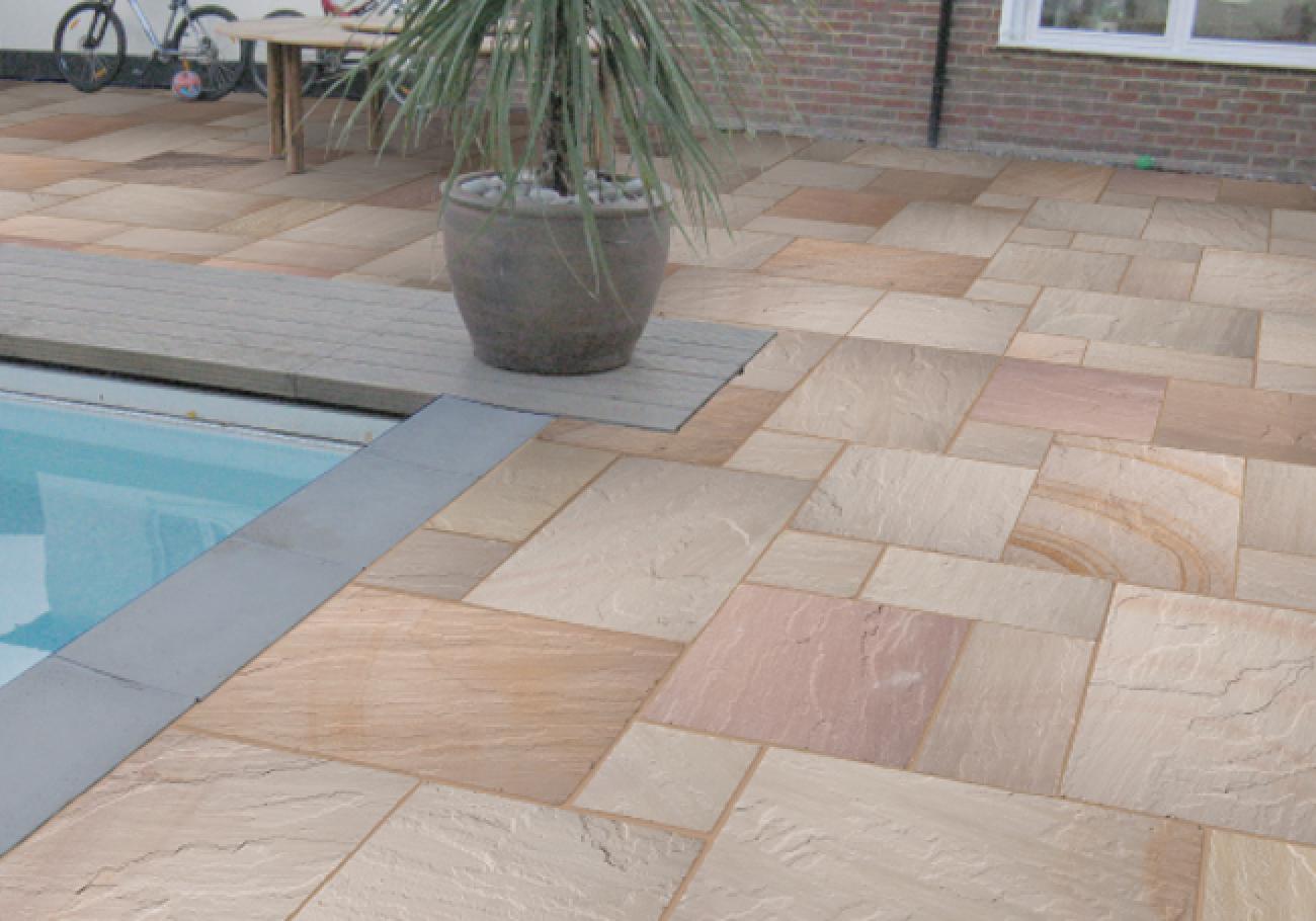Global Stone Ravenna Sandstone 15.3m² Paving Pack Global Stone Ravenna Sandstone 15.3m² Paving Pack