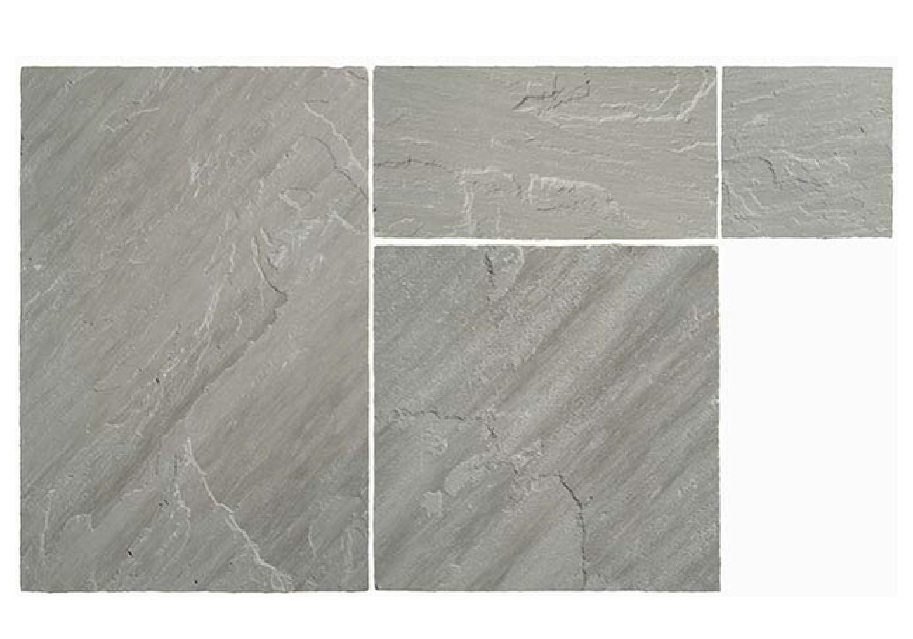 Pavestone Light Grey Sandstone Paving Pack 20.7m2 | AWBS