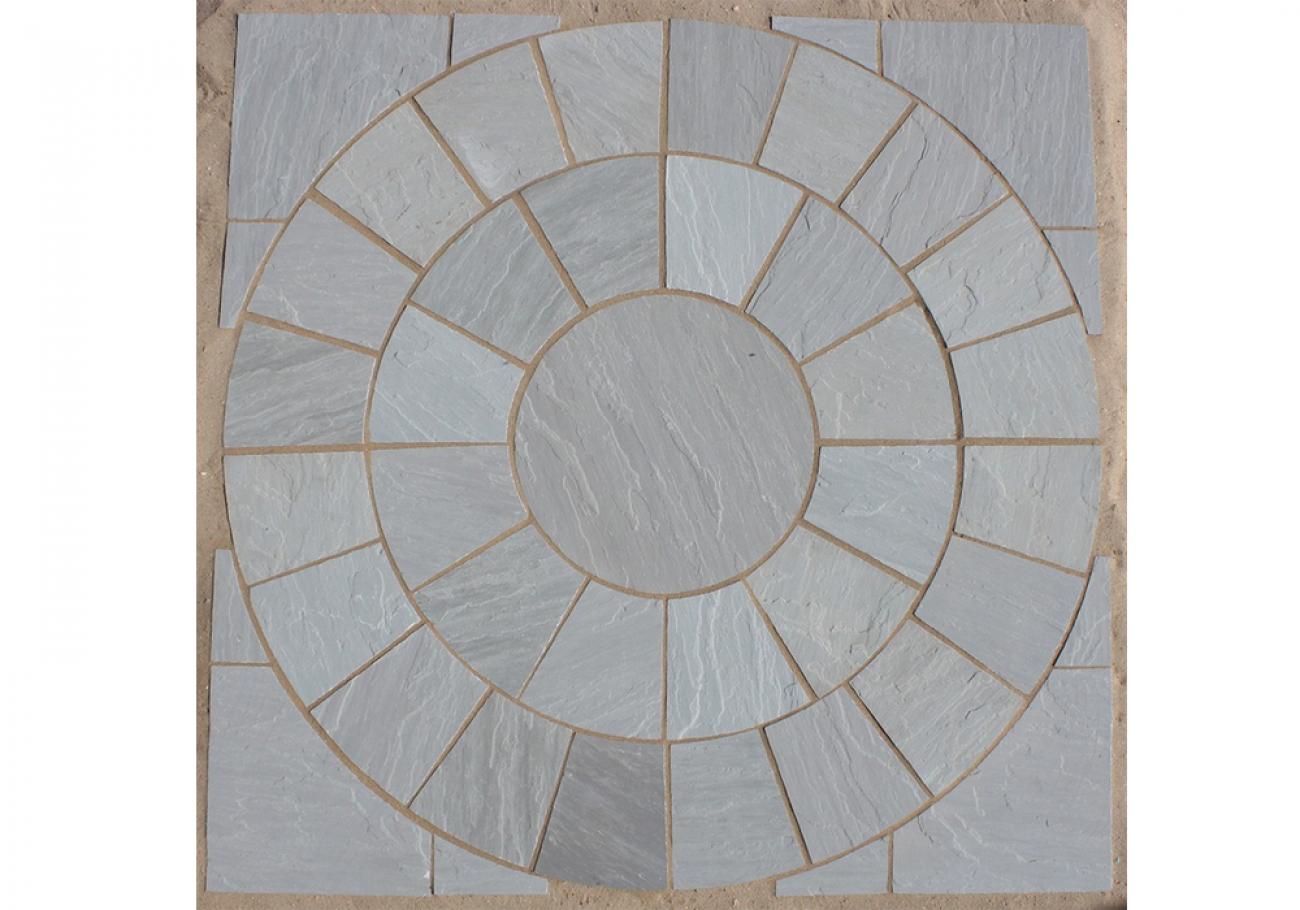 AWBS Stone Grey Sandstone Paving Circle