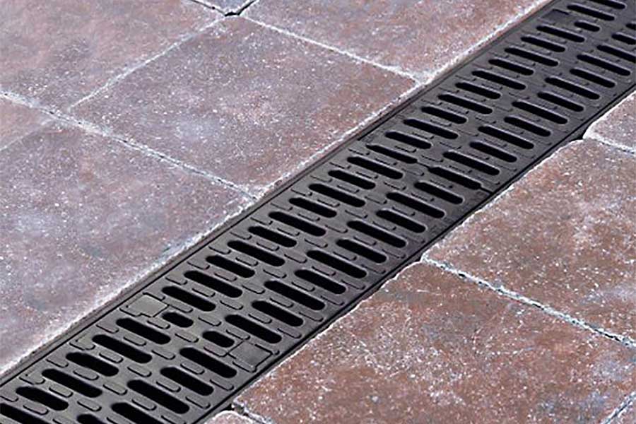 ACO Hex Drain rainwater drainage channels for use with block paving and patio slabs