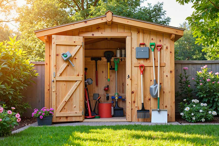 A large shed like this a great addition to a garden and provides lots of additional storage