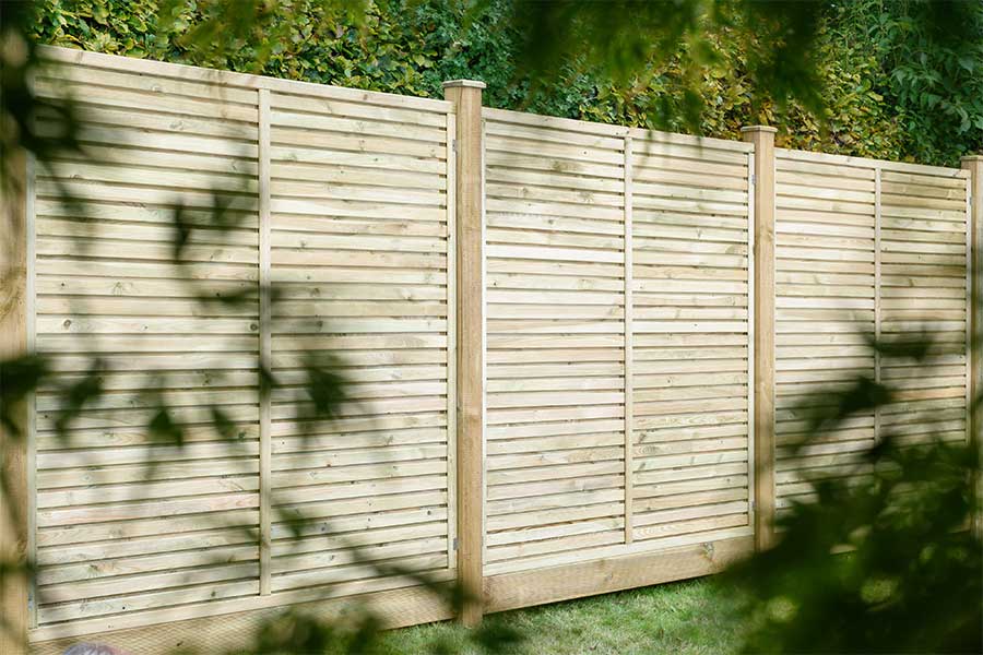 Grange Contemporary hit and miss fence panels