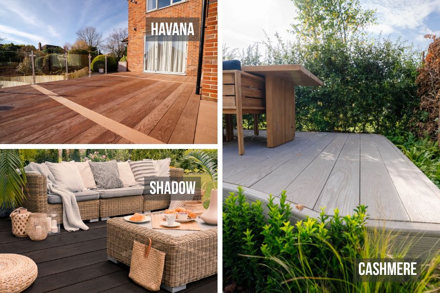 Images of decking projects using Composite Prime Redux composite decking