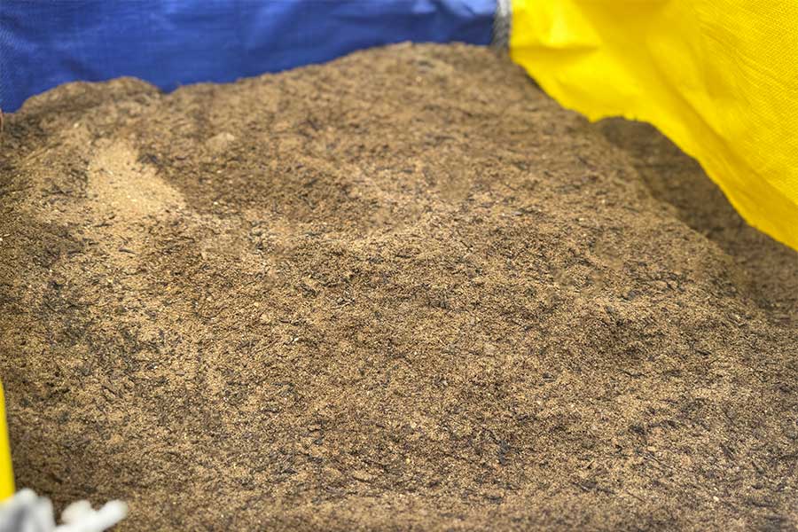 A bulk bag of AWBS Premium Topsoil
