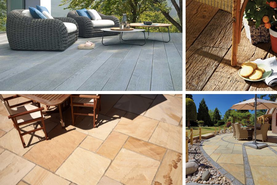 Paving vs patio examples
