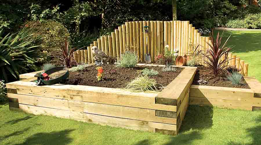 Wooden Sleepers Add Character and Style to Gardens